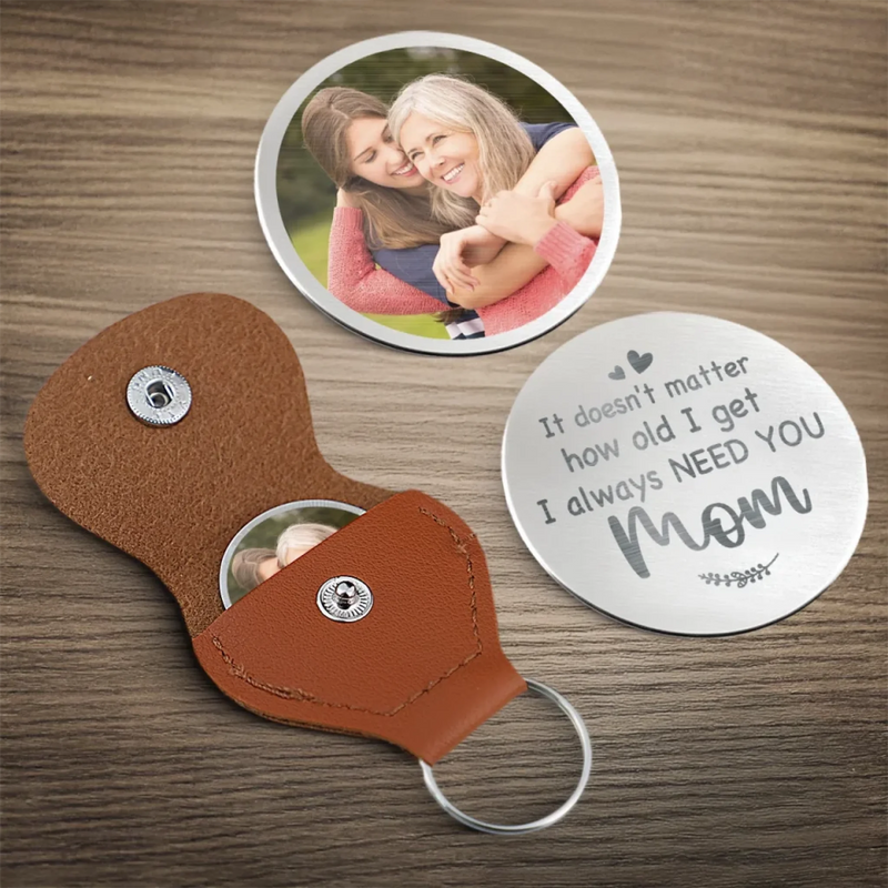 Custom Photo Your Love Grows With Me - Family Personalized Custom Pocket Hug - Mother's Day, Gift For Mom, Grandma