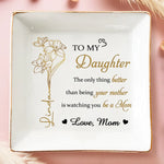 To My Daughter Mother-Daughter Gift - Full-Print Jewelry Dish