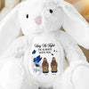 Hug Me Tight, I'm Always With You - Memorial Personalized Custom Easter Bunny Plush - Sympathy Gift For Family Members