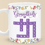 Custom Name Grandkids Gifts for Grandparents - Personalized Mugs