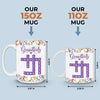 Love Stitched In Every Name - Family Personalized Custom 3D Inflated Effect Printed Mug - Mother's Day, Gift For Mom, Grandma