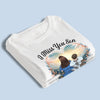 Love Remains Beyond Goodbye - Memorial Personalized Custom Unisex T-shirt, Premium T-shirt, Hoodie - Sympathy Gift For Family Members, Daughter, Son