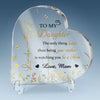 For My Precious Girl - Family Personalized Custom Heart Shaped Acrylic Plaque - Mother's Day, Gift For Mom, Daughter