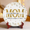 You Are Our Heart, Mom - Family Personalized Custom Ceramic Plate - Mother's Day, Gift For Mom, Grandma