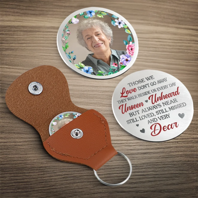 Custom Photo Pocket Hug - Personalized Memorial Sympathy Gifts For Loss Of Mom, Dad - I Will Carry Your Memory With Me