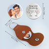 Custom Photo Love Knows No Distance - Couple Personalized Custom Pocket Hug - Gift For Husband Wife, Anniversary