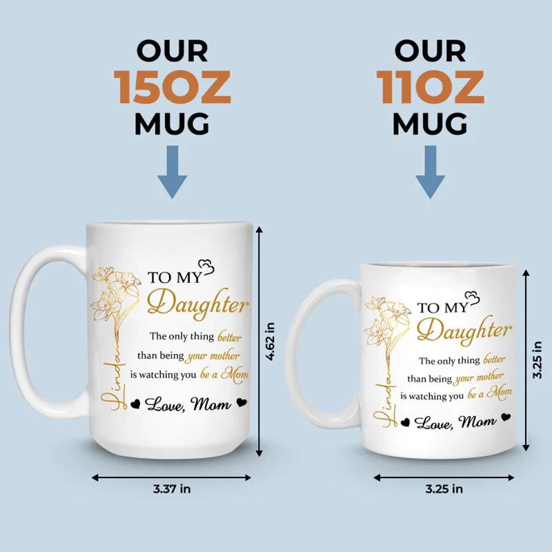 My Heart Is Always With You - Family Personalized Custom Mug - Mother's Day, Gift For Mom, Daughter