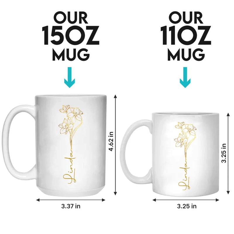 Always My Daughter, Forever My Friend - Family Personalized Custom Mug - Mother's Day, Gift For Mom, Daughter