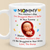 Sending Cuddles From The Inside - Family Personalized Custom Mug - Mother's Day, Baby Shower Gift, Gift For First Mom