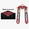 Custom Photo The Tassel Was Worth The Hassle - Family Personalized Custom Triangle Graduation Stole - Graduation Gift For Family Members, Siblings, Brothers, Sisters