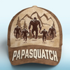 Walkin' With My Little Squatches - Family Personalized Custom Hat, All Over Print Classic Cap - Father's Day, Gift For Dad, Grandpa
