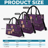 My Grandkids, My Joy - Family Personalized Custom Leather Handbag - Mother's Day, Gift For Mom, Grandma