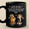 Poop Patrol Says Thank You - Dog Personalized Custom Black Mug - Gift For Pet Owners, Pet Lovers