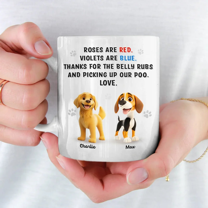Life’s Better With Muddy Paws - Dog Personalized Custom Mug - Gift For Pet Owners, Pet Lovers