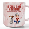 Furry Soulmate For Life - Dog Personalized Custom Marble Mug - Gift For Pet Owners, Pet Lovers