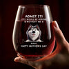 I’m The Reason For The Fur And The Fun - Dog & Cat Personalized Custom Wine Glass - Mother's Day, Gift For Pet Owners, Pet Lovers