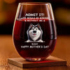 I’m The Reason For The Fur And The Fun - Dog & Cat Personalized Custom Wine Glass - Mother's Day, Gift For Pet Owners, Pet Lovers