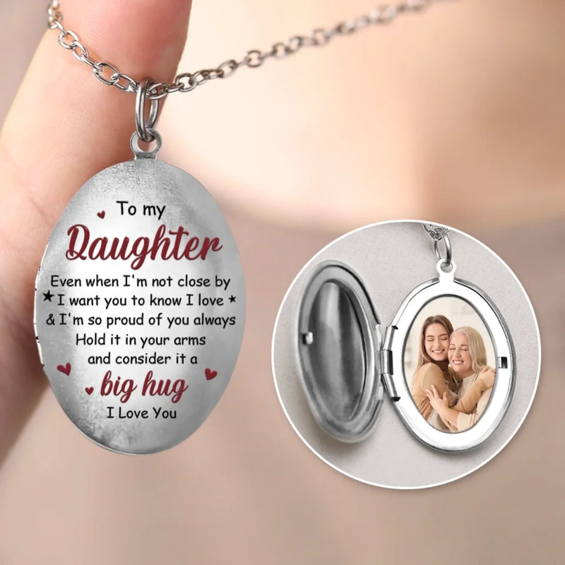 Custom Photo Always Better Together - Family Personalized Custom Locket Necklace - Gift For Son, Daughter, Grandson, Granddaughter