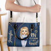 Nurses Are The Heartbeat Of Healthcare - Nurse Personalized Custom Leather Handbag - Appreciation, Thank You Gift, Nurse Life, Doctor Life