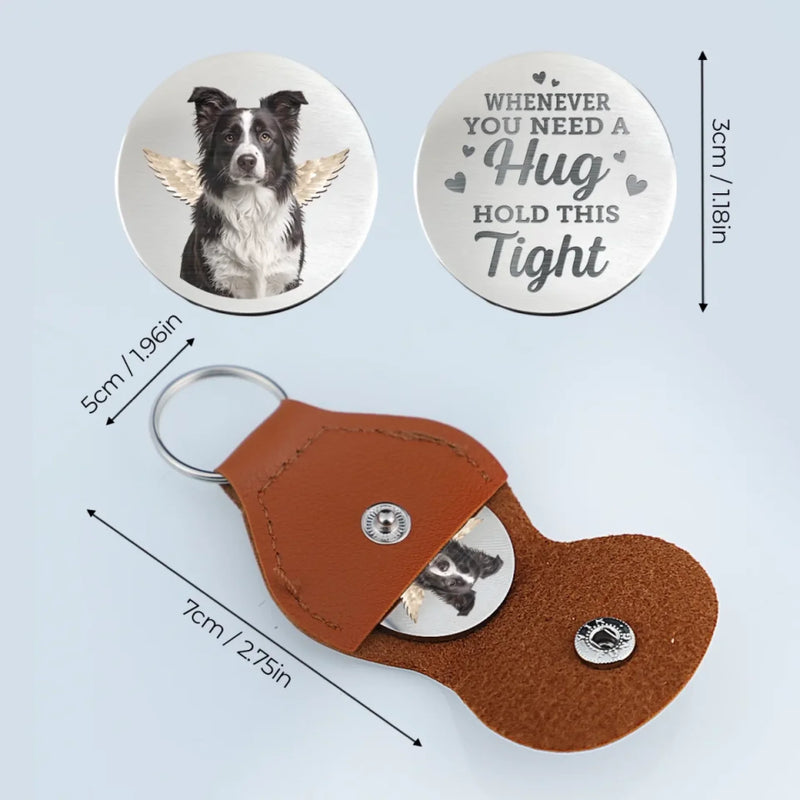 Custom Photo Until We Meet Again, My Friend - Memorial Personalized Custom Pocket Hug - Sympathy Gift For Pet Owners, Pet Lovers