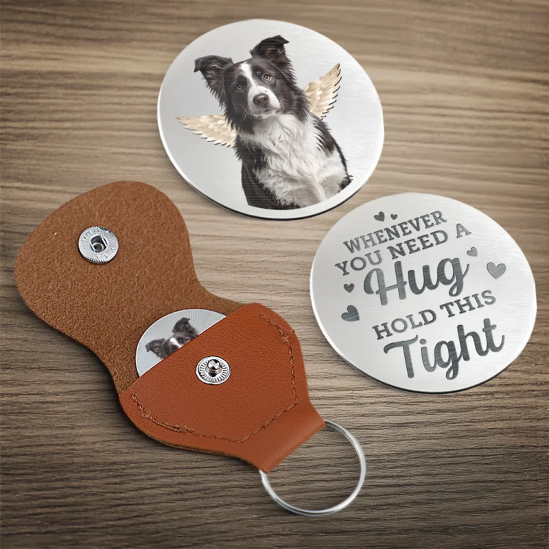 Custom Photo Until We Meet Again, My Friend - Memorial Personalized Custom Pocket Hug - Sympathy Gift For Pet Owners, Pet Lovers