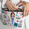 Living That Nurse Life - Nurse Personalized Custom Cosmetic Bag - Appreciation, Thank You Gift, Nurse Life, Doctor Life