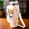 My Dog, My Walking Partner, My Joy - Dog Personalized Custom Neoprene Water Bottle Carrier With Pocket - Gift For Pet Owners, Pet Lovers