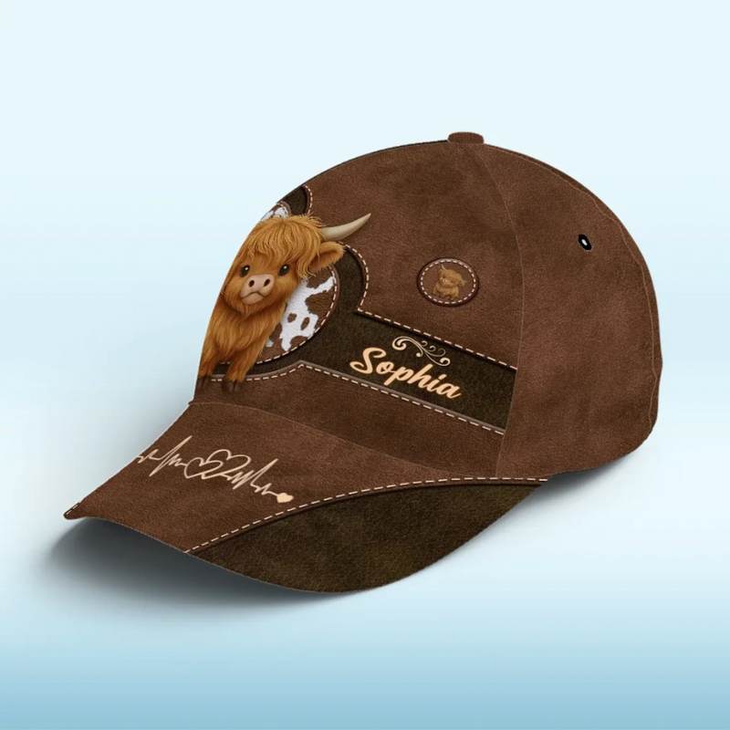 Just Like A Calf, You’re My Little Miracle - Family Personalized Custom Hat, All Over Print Classic Cap - Mother's Day, Gift For Mom, Grandma