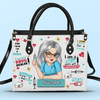 Keep Calm I'm A Nurse - Nurse Personalized Custom Leather Handbag - Appreciation, Thank You Gift, Nurse Life, Doctor Life