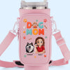 Dog Mom Vibes Only - Dog Personalized Custom Neoprene Water Bottle Carrier With Pocket - Mother's Day, Gift For Pet Owners, Pet Lovers