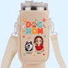Dog Mom Vibes Only - Dog Personalized Custom Neoprene Water Bottle Carrier With Pocket - Mother's Day, Gift For Pet Owners, Pet Lovers