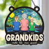 My Universe Is Built Of Grandkids - Family Personalized Window Hanging Suncatcher Ornament - Mother's Day, Gift For Mom, Grandma
