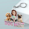 Fur Babies First, Everything Else Later - Dog Personalized Custom Shaped Acrylic Keychain - Gift For Pet Owners, Pet Lovers