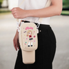 Soft Smile, Savage Style - Family Personalized Custom Neoprene Water Bottle Carrier With Pocket - Gift For Yourself, Best Friends, Siblings, Family Members