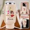 Winking Through Life Like A Pro - Family Personalized Custom Neoprene Water Bottle Carrier With Pocket - Gift For Yourself, Best Friends, Siblings, Family Members