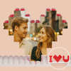 Custom Photo Our Love Is The Perfect Piece - Couple Personalized Custom Building Blocks Puzzle, 3D Building Blocks - Gift For Husband Wife, Anniversary