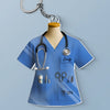 Pocket Full Of Tools, Heart Full Of Care - Nurse Personalized Custom Shaped Acrylic Keychain - Appreciation, Thank You Gift, Nurse Life, Doctor Life