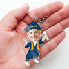 Custom Photo From Late Nights To Bright Futures - Family Personalized Custom Shaped Acrylic Keychain - Graduation Gift For Family Members, Siblings, Brothers, Sisters