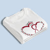 Love Begins With Her, And Grows With Us - Family Personalized Custom Unisex T-shirt, Premium T-shirt, Hoodie - Mother's Day, Gift For Mom, Grandma