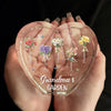 Planted In Her Heart - Family Personalized Custom 3D Crystal Heart Shaped - Mother's Day, Gift For Mom, Grandma