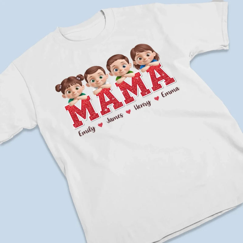Mama Of My Favorite Little Chaos Makers - Family  Personalized Custom Unisex T-shirt, Premium T-shirt, Hoodie - Mother's Day, Gift For Mom, Grandma