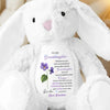 Keep Your Crown High, Sweet Girl - Family Personalized Custom Easter Bunny Plush - Gift For Daughter, Granddaughter