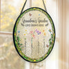 Petals Whisper Her Kindness - Family Personalized Custom Stained Glass Window Hanging Suncatcher - Mother's Day, Gift For Mom, Grandma
