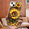 Planted With Love, Blossomed With Grandkids - Family Personalized Custom Clear Phone Case - Mother's Day, Gift For Mom, Grandma