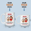 Always Myself Because Of You, Mom - Family Personalized Custom Mug - Mother's Day, Gift For Mom, Grandma