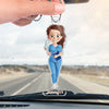 Not All Heroes Wear Capes, Some Wear White Coats - Nurse Personalized Custom Car Ornament - Acrylic Custom Shaped - Appreciation, Thank You Gift, Nurse Life, Doctor Life