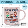 Love Me Or Love Me More - Family Personalized Custom Marble Mug - Gift For Family Members