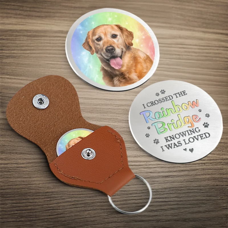 Custom Photo Your Paw Prints Stay With Me Forever - Memorial Personalized Custom Pocket Hug - Sympathy Gift For Pet Owners, Pet Lovers