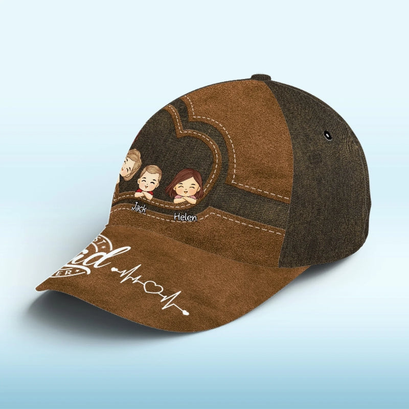 Big Love Under One Little Hat - Family Personalized Custom Hat, All Over Print Classic Cap - New Arrival, Father's Day, Gift For Dad, Grandpa