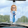 Not All Heroes Wear Capes, Some Wear White Coats - Nurse Personalized Custom Car Ornament - Acrylic Custom Shaped - Appreciation, Thank You Gift, Nurse Life, Doctor Life